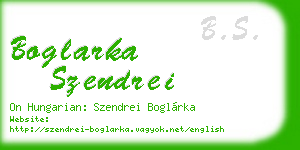 boglarka szendrei business card